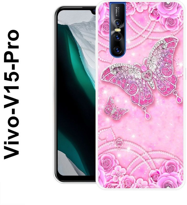 Sswastik Back Cover for Vivo V15 Pro  (Pink, Grip Case, Silicon)
