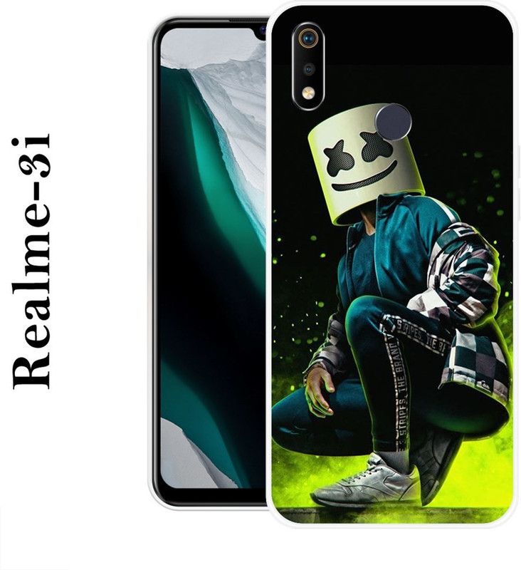 REALKING Back Cover for Realme 3i  (Multicolor, Grip Case, Silicon)