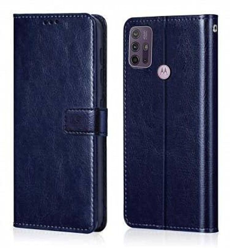 Moonlight Flip Cover for Motorola Moto G10 Power  (Blue, Dual Protection, Pack of: 1)