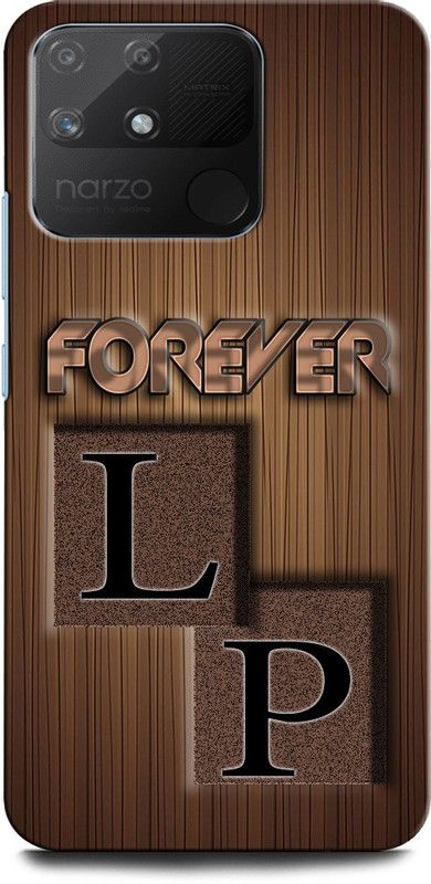 INTELLIZE Back Cover for Realme Narzo 50A LP, L LOVE P, P LOVE L, L LETTER, P LETTER, LP NAME  (Multicolor, Hard Case, Pack of: 1)