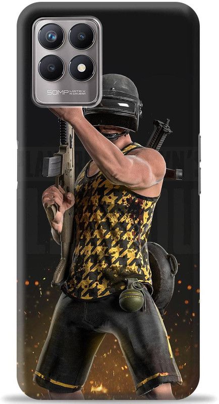 Loffar Back Cover for Realme 8i  (Multicolor, Shock Proof)