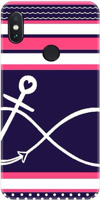Smutty Back Cover for Mi A2, M1804D2SG, M1804D2SI - Anchor Print  (Multicolor, Hard Case, Pack of: 1)