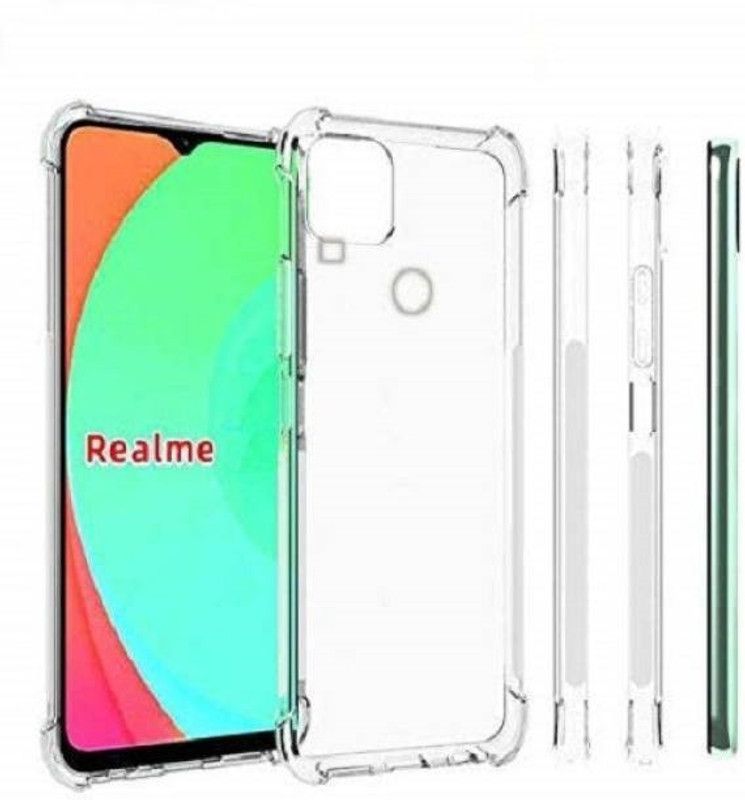 Techforce Back Cover for Realme C15  (Transparent, Pack of: 1)