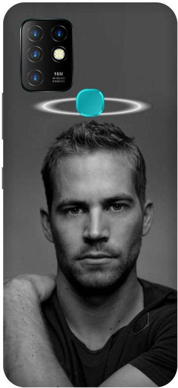 FIKORA Back Cover for Infinix Hot 10, X682B, PAUL ,WALKER, FAST, &, FURIOUS  (Grey, Hard Case, Pack of: 1)