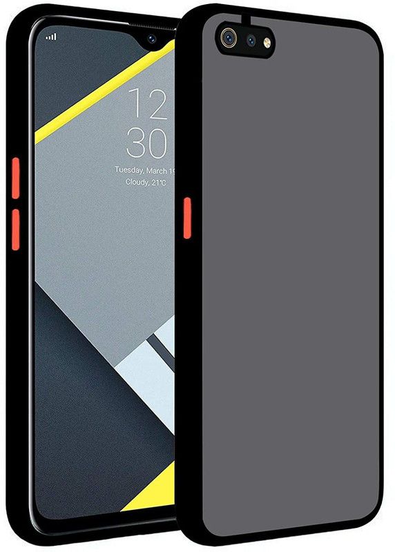 Power Back Cover for Realme C2, Oppo A1k  (Black, Shock Proof, Pack of: 1)