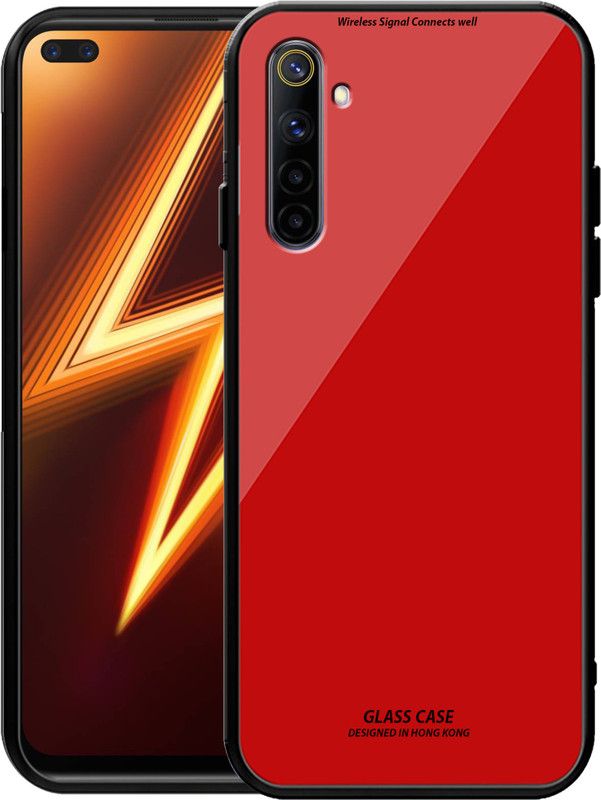 KING COVERS Back Cover for Realme 6 Pro  (Red, Dual Protection, Pack of: 1)