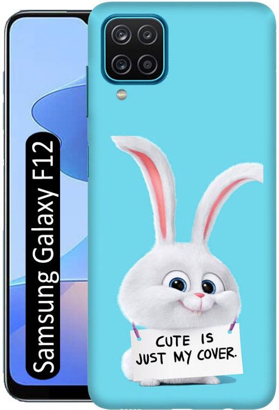 LEEMARA Back Cover for Samsung Galaxy F12  (Blue, White)