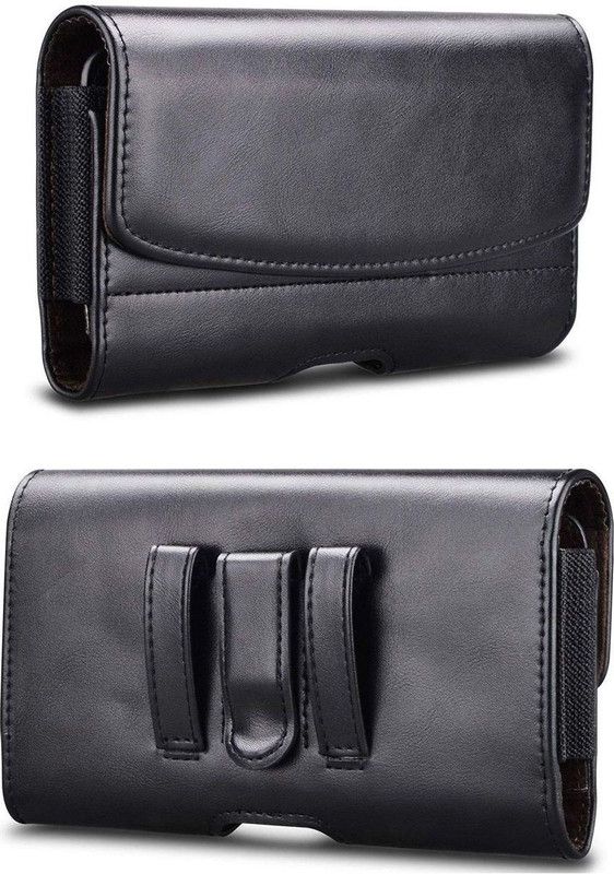 Pure Color Pouch for Samsung Galaxy M30  (Black, Magnetic Case)