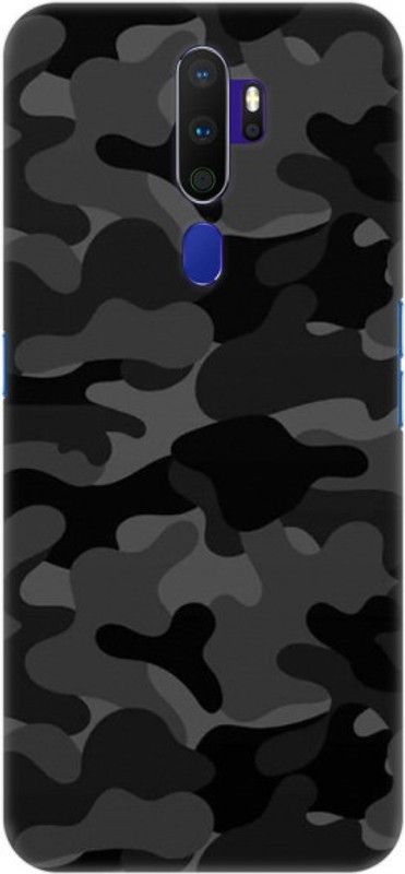 COBIERTAS Back Cover for Oppo A5 2020  (Grey, Black, Hard Case)