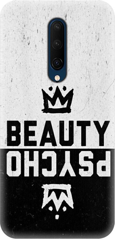 Smutty Back Cover for OnePlus 7 Pro - Beauty Psycho Print  (Multicolor, Hard Case, Pack of: 1)