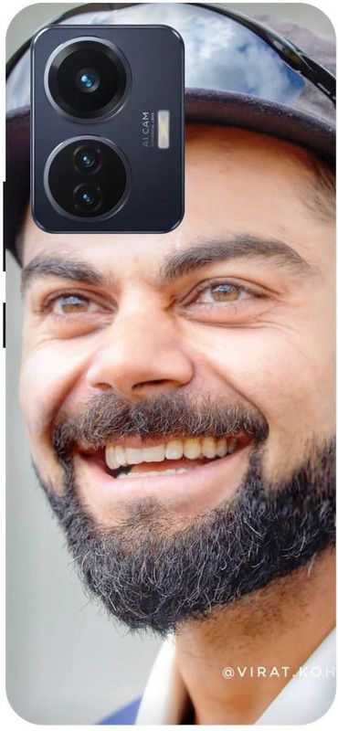 THE NARAYANA COLLECTIONS Back Cover for VIVO T1 44W- V2153-VIRAT,KOHLI,INDIAN,CRICKETER,IPL  (Multicolor, Hard Case, Pack of: 1)