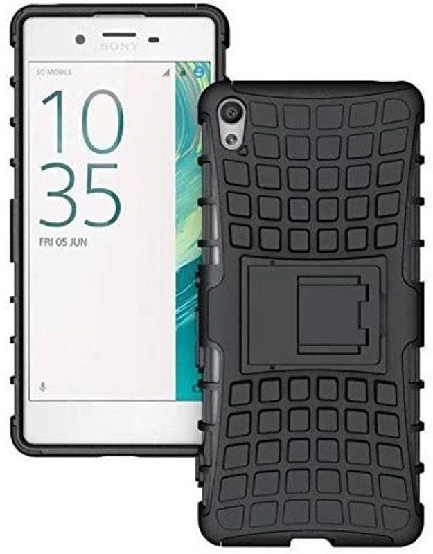 SmartPoint Bumper Case for Sony Xperia X Dual F5122  (Black, Rugged Armor, Pack of: 1)