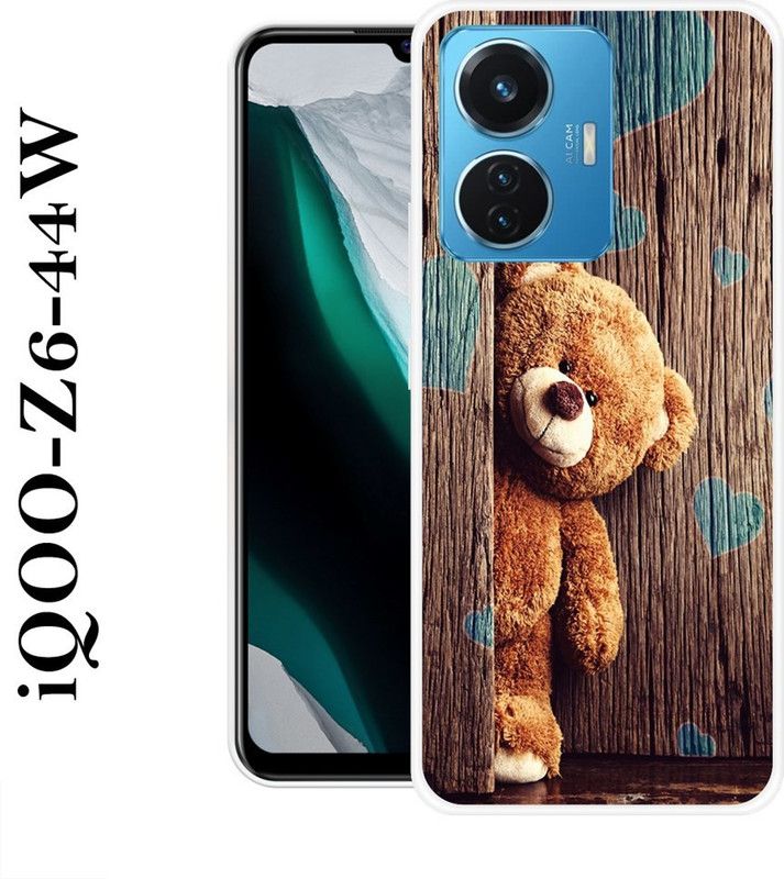 REDFLY Back Cover for IQOO Z6 44W  (Brown, Silicon)