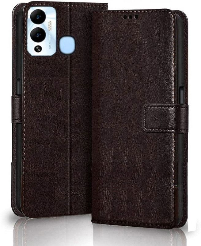 kentop Flip Cover for Infinix Hot 12 Play  (Black, Shock Proof, Pack of: 1)