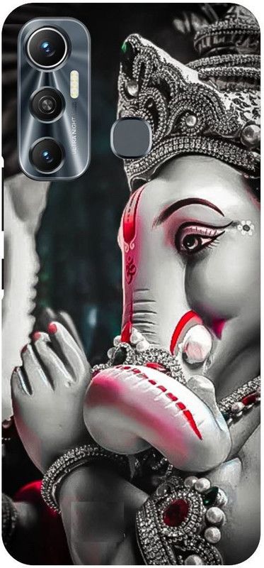 PICHKU Back Cover for INFINIX HOT 11- X662-GREEN,GANESH,JI,GANPATI,BAPPA,MORIYA,BHAGWAN,HINDU,SHIV  (Grey, Hard Case, Pack of: 1)