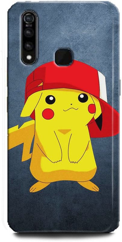 INDICRAFT Back Cover for Vivo Z1Pro, Vivo 1951, Pikachu, Printed  (Multicolor, Shock Proof, Pack of: 1)