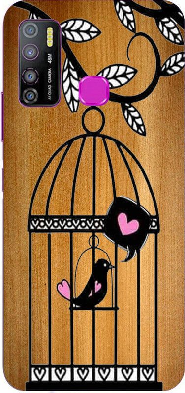 Artcase Back Cover for Infinix Hot 9, Infinix Hot 9 Pro  (Brown, Dual Protection, Silicon, Pack of: 1)