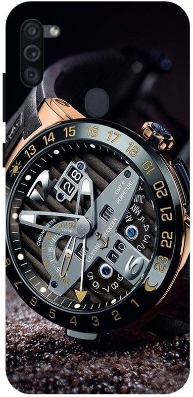 URCHIN Back Cover for Samsung M11 watch, time, abstract, 3d, cool, texture, hd  (Multicolor, Shock Proof, Pack of: 1)