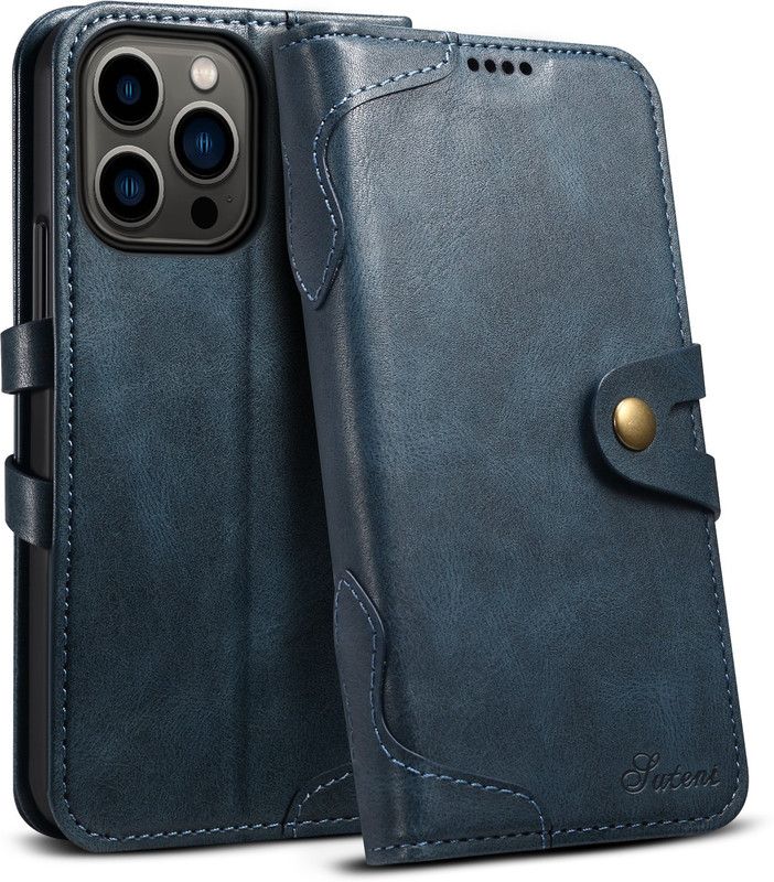 HEAVY DUTY Flip Cover for Apple iPhone 14 Pro MAX  (Blue, Shock Proof, Pack of: 1)