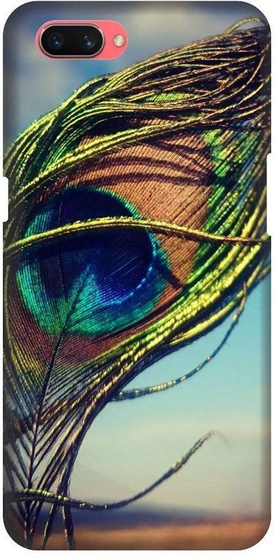 URCHIN Back Cover for Realme 1 mor pankh, Krishna ji, kanha, peacock feather, feather  (Multicolor, Shock Proof, Pack of: 1)