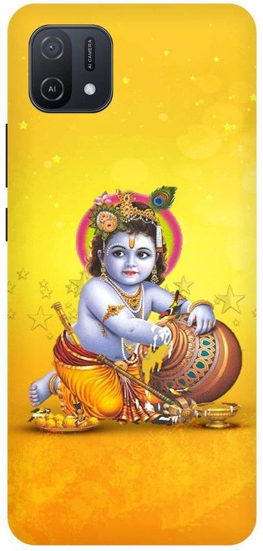 COVERJET Back Cover for OPPO A16K- CPH2349-LITTLE- KRISHNA- BAL- KRISHNA- KANHAIYA  (Blue, Hard Case, Pack of: 1)