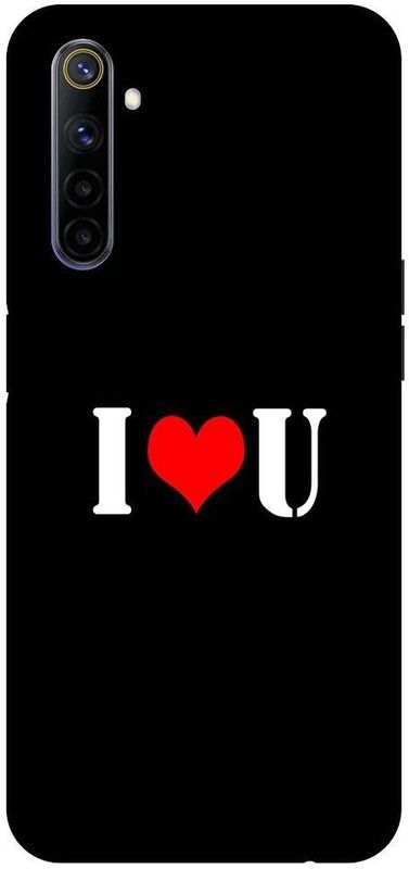 Wall Art Back Cover for Realme 6 Pro U, I LOVES U, NAME, LETTER, ALPHABET, IU LOVE, HART  (Multicolor, Dual Protection, Pack of: 1)