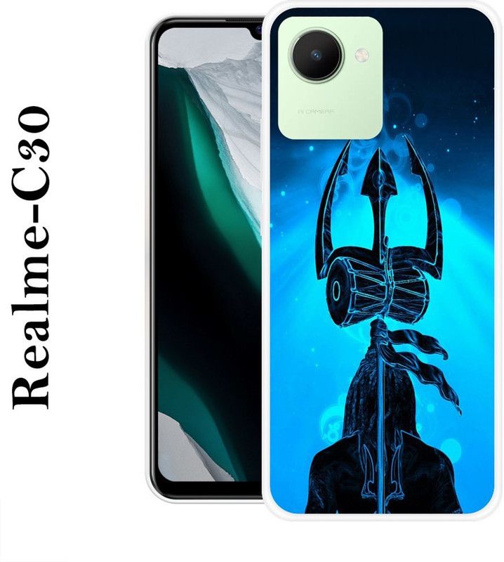 KLC Back Cover for Realme C30  (Blue, Grip Case, Silicon)