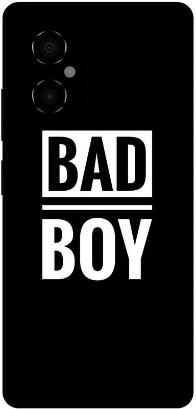 play fast Back Cover for POCO M4 5G, MZB0BRWIN, BAD, BOY, RIDER  (Black, Hard Case, Pack of: 1)