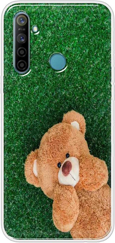 Hansviprint Back Cover for Realme 5i  (Green, Grip Case, Silicon, Pack of: 1)