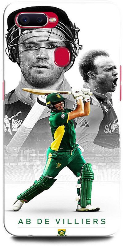 INTELLIZE Back Cover for OPPO F9 Pro CPH1823AB DE VILLIERS, CRICKETER, PLAYER, SOUTH AFRICAN CRICKETER  (Multicolor, Hard Case, Pack of: 1)