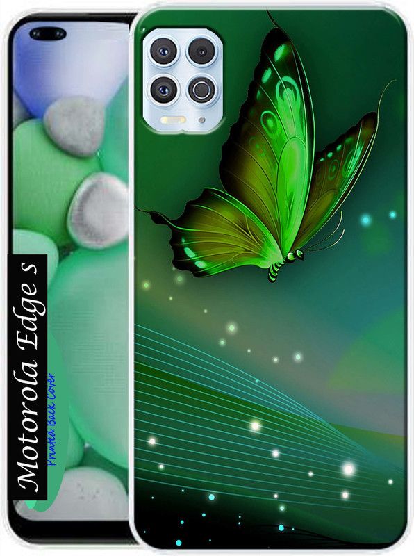 MORITZ Back Cover for Motorola Edge S, Moto Edge S Back Cover  (Multicolor, Dual Protection, Silicon, Pack of: 1)
