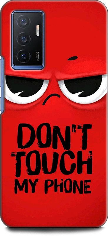 KEYCENT Back Cover for Vivo V23e 5G, V2126 DON'T TOUCH MY PHONE, QUOTES, RED  (Multicolor, Shock Proof, Pack of: 1)