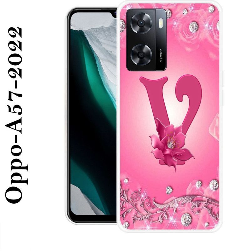 KLC Back Cover for Oppo A57 2022  (Pink, Grip Case, Silicon)