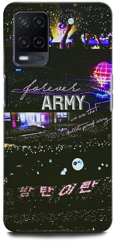 ORBIQE Back Cover for OPPO A54 2263 BTS X ARMYJUNGSHOOK, KOREAN, HEARTBEAT, BTS, GIRL, SINGER  (Multicolor, Hard Case, Pack of: 1)