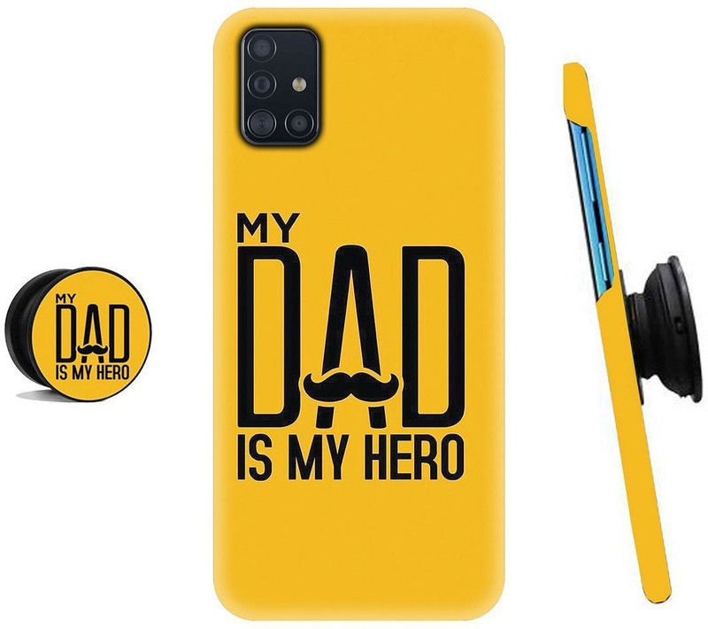 MY SWAG Back Cover for Samsung Galaxy M51  (Black, Yellow, Cases with Holder)