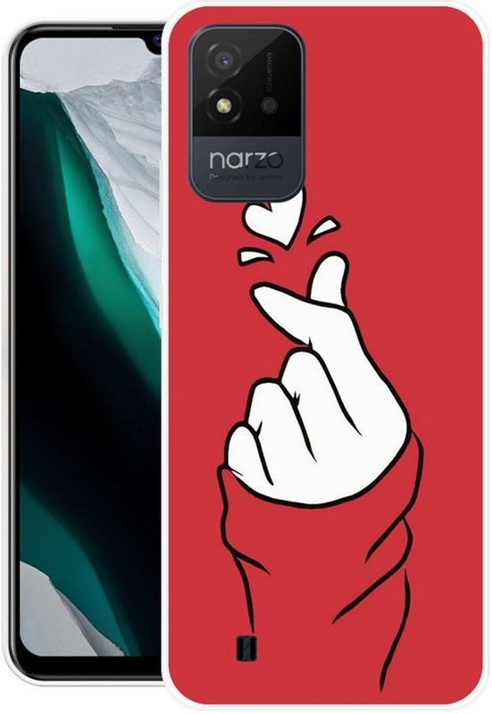 DESILOVE Back Cover for Realme C20, Realme Narzo 50i  (Multicolor, Grip Case, Silicon)