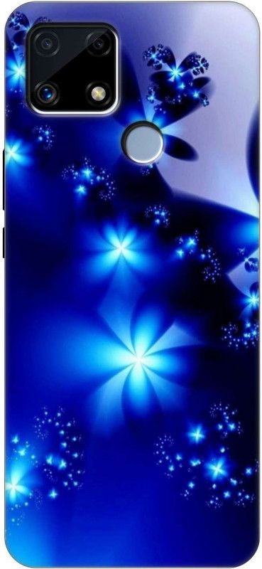 Mizlox Back Cover for Realme C25  (Blue, Grip Case, Silicon, Pack of: 1)
