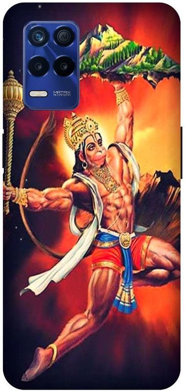 Zaplab Back Cover for Realme Narzo 30 5G RMX3242 Hanuman ji Bajrangbali Printed Back Cover  (Multicolor, Hard Case, Pack of: 1)