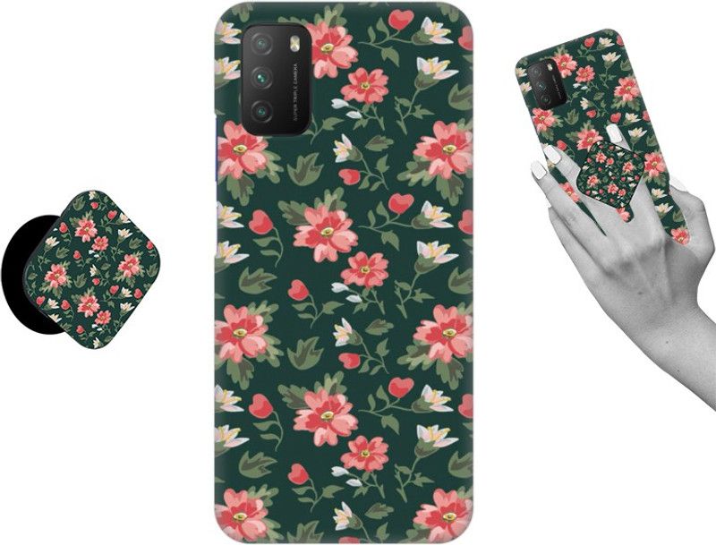 iCopertina Back Cover for POCO M3  (Multicolor, Cases with Holder, Pack of: 1)