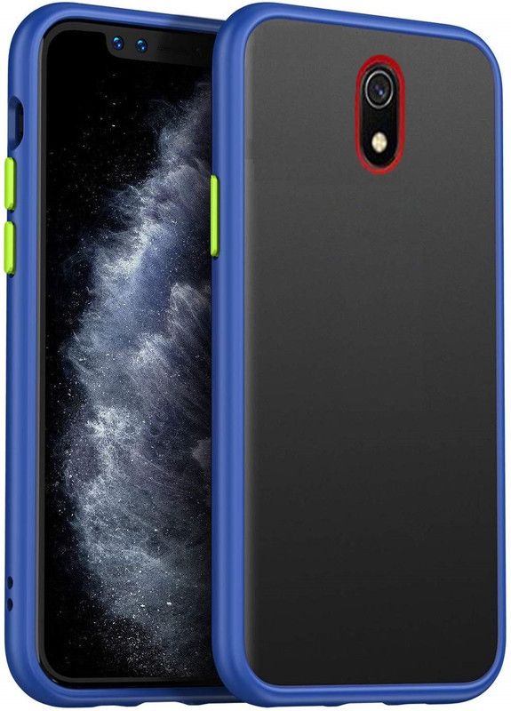 Power Back Cover for Redmi 8A  (Blue, Shock Proof, Pack of: 1)