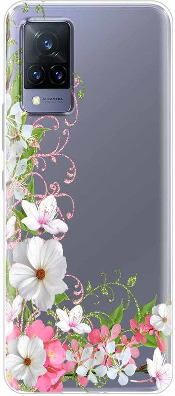 Nainz Back Cover for Vivo V21  (Multicolor, Grip Case, Silicon, Pack of: 1)