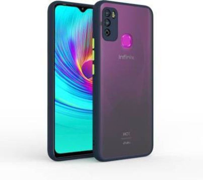 GROOZ Back Cover for Infinix Hot 10 Play  (Blue, Camera Bump Protector, Pack of: 1)