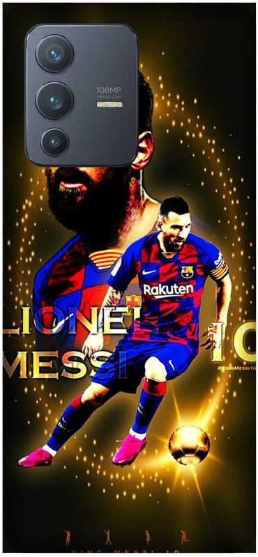 SAVETREE Back Cover for Vivo V23 Pro 5G, LIONEL MESSI, MESSI, FOOTBALLER, SPORT  (Multicolor, Dual Protection, Pack of: 1)