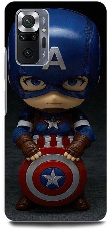 FRONK Back Cover for REDMI Note 10 Pro Max, CAPTAIN, AMERICA, AVENGER, AVENGERS  (Blue, Hard Case, Pack of: 1)