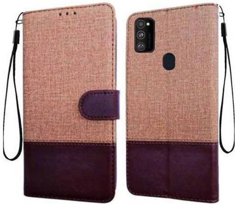 RidivishN Flip Cover for Samsung Galaxy M30s  (Brown, Pack of: 1)