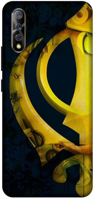 SSMORYA Back Cover for Vivo Z1x Khanda Printed Back Cover  (Multicolor, Waterproof, Pack of: 1)
