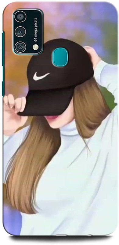 GRAFIQE Back Cover for SAMSUNG Galaxy F41 GIRL, WOMEN ARTWORK, ANIME, PRETTY, BEUTY, HEART, CAP  (Multicolor, Shock Proof, Pack of: 1)