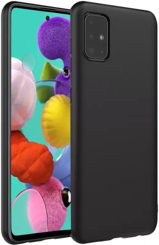 KRBL Back Cover for SAMSUNG M51  (Black, Pack of: 1)