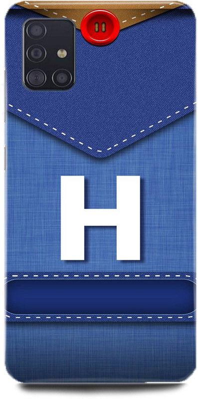 MP ARIES MOBILE COVER Back Cover for SAMSUNG Galaxy A31, H NAME BACK COVER NAME WITH H H NAME H LETTER H H Letter H Alphabet  (Multicolor, Hard Case, Pack of: 1)