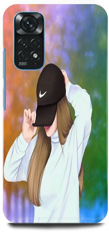 play fast Back Cover for Redmi Note 11 CUTE, GIRL, CAP, GIRL, LOVELY, GIRL, LOVE  (Multicolor, Hard Case, Pack of: 1)